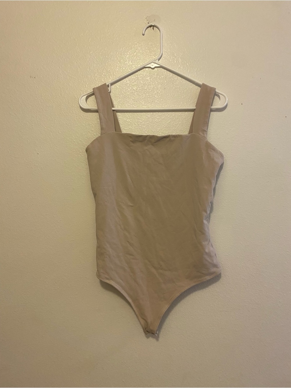 Abercrombie & Fitch Taupe Wide-Strap Bodysuit